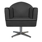 Kit 02 Poltronas Athena Base Giratória Metal Linho - Doce Son