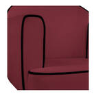 Kit 02 Poltronas Athena Base Giratória Metal Suede - Amarena