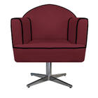 Kit 02 Poltronas Athena Base Giratória Metal Suede - Doce Son