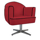 Kit 02 Poltronas Athena Base Giratória Metal Suede - Doce Son