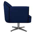 Kit 02 Poltronas Athena Base Giratória Metal Suede - Doce Son