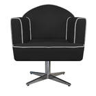 Kit 02 Poltronas Athena Base Giratória Metal Suede - Doce Son