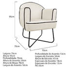 Kit 02 Poltronas Athena Base X Corano - Doce Sonho Móveis - B