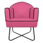 Kit 02 Poltronas Athena Base X Corano - Doce Sonho Móveis - P