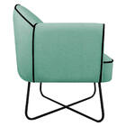 Kit 02 Poltronas Athena Base X Linho - Doce Sonho Móveis - Az