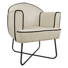 Kit 02 Poltronas Athena Base X Linho - Doce Sonho Móveis - Be