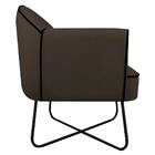 Kit 02 Poltronas Athena Base X Suede - Amarena Móveis - Marrom