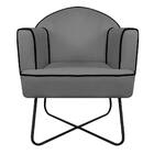 Kit 02 Poltronas Athena Base X Suede - Doce Sonho Móveis - Ci