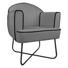 Kit 02 Poltronas Athena Base X Suede - Doce Sonho Móveis - Ci