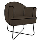 Kit 02 Poltronas Athena Base X Suede - Doce Sonho Móveis - Ma