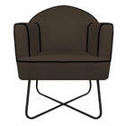 Kit 02 Poltronas Athena Base X Suede - Doce Sonho Móveis - Ma