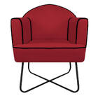 Kit 02 Poltronas Athena Base X Suede - Doce Sonho Móveis - Ve