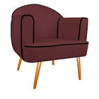 Kit 02 Poltronas Athena Pés Palito Corano - Amarena Móveis -