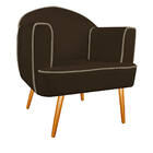 Kit 02 Poltronas Athena Pés Palito Corano - Doce Sonho Móveis