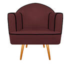 Kit 02 Poltronas Athena Pés Palito Corano - Doce Sonho Móveis