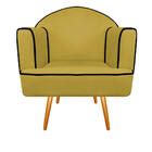 Kit 02 Poltronas Athena Pés Palito Suede - Amarena Móveis - A