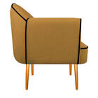 Kit 02 Poltronas Athena Pés Palito Suede - Doce Sonho Móveis