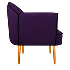 Kit 02 Poltronas Athena Pés Palito Suede - Doce Sonho Móveis