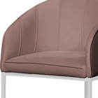 Kit 02 Poltronas Banqueta Decorativa Estofada Tecido Veludo B