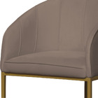 Kit 02 Poltronas Banqueta Mia Decorativa Tecido Suede Base Me