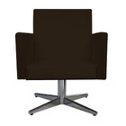 Kit 02 Poltronas Beatriz E Puff Sofia Base Giratória De Metal