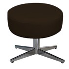 Kit 02 Poltronas Beatriz E Puff Sofia Base Giratória De Metal