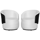 Kit 02 Poltronas Beatriz Orgânico Tecido Veludo Com Composê E