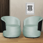 Kit 02 Poltronas Beatriz Orgânico Tecido Veludo Com Composê E