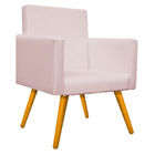 Kit 02 Poltronas Beatriz Pés Palitos Mel Corano - Doce Sonho