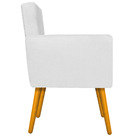 Kit 02 Poltronas Beatriz Pés Palitos Mel Suede - Amarena Móve