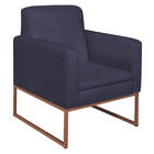 Kit 02 Poltronas Bella Base De Ferro Bronze Corano - Doce Son