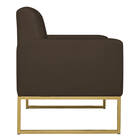 Kit 02 Poltronas Bella Base De Ferro Dourado Corano - Amarena