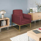 Kit 02 Poltronas Bella Base De Ferro Dourado Corano - Doce So