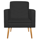 Kit 02 Poltronas Bella Pés Palito Mel Corano - Amarena Móveis