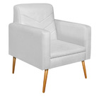 Kit 02 Poltronas Bella Pés Palito Mel Corano - Amarena Móveis