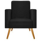 Kit 02 Poltronas Bella Pés Palito Mel Corano - Doce Sonho Móv