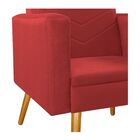 Kit 02 Poltronas Bella Pés Palito Mel Corano - Doce Sonho Móv