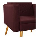 Kit 02 Poltronas Bella Pés Palito Mel Corano - Doce Sonho Móv