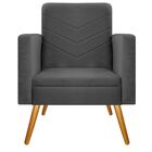 Kit 02 Poltronas Bella Pés Palito Mel Corano - Doce Sonho Móv