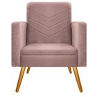 Kit 02 Poltronas Bella Pés Palito Mel Linho - Doce Sonho Móve