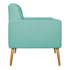 Kit 02 Poltronas Bella Pés Palito Mel Suede - Amarena Móveis