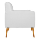 Kit 02 Poltronas Bella Pés Palito Mel Suede - Amarena Móveis