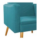 Kit 02 Poltronas Bella Pés Palito Mel Suede - Doce Sonho Móve