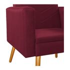 Kit 02 Poltronas Bella Pés Palito Mel Suede - Doce Sonho Móve