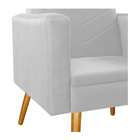 Kit 02 Poltronas Bella Pés Palito Mel Suede - Doce Sonho Móve