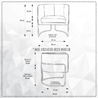 Kit 02 Poltronas Betina Base Mustard Veludo Marrom Claro - Ca