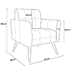 Kit 02 Poltronas Bia Couro Marrom A102 Pés De Madeira S03 - D