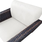 Kit 02 Poltronas Chanel Braça Tramada Pés Palito Suede Bege -