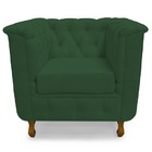 Kit 02 Poltronas Chesterfield Retro Capitonê Suede Verde - Me