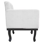 Kit 02 Poltronas Classic Pés Luís Xv Suede Branco - Amarena M